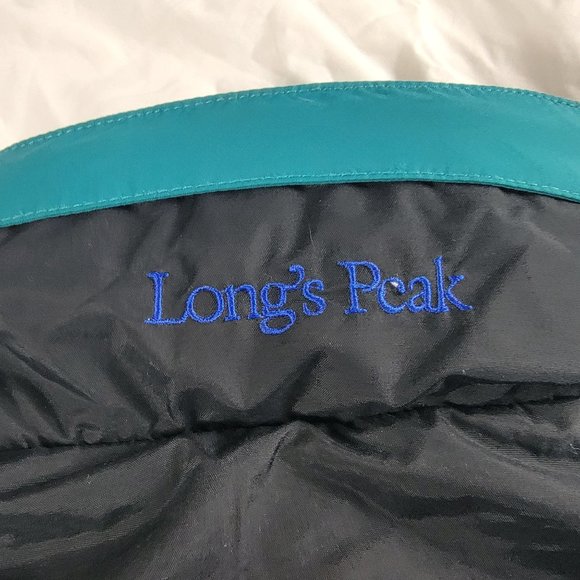 Columbia Long Peak Youth 10/12 Black Blue Winter Jacket Snow Outdoors Warm Hood - Picture 3 of 12